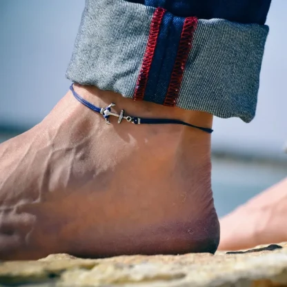 Vintage-Inspired Cord Anklet - Image 5