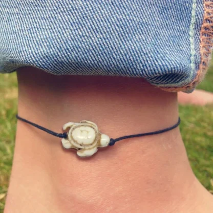 Vintage-Inspired Cord Anklet - Image 3