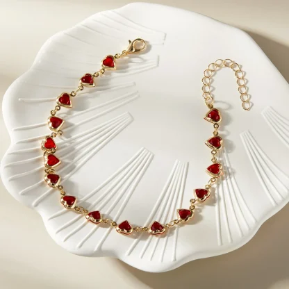 Daisy and Heart Beach Anklet - Image 2