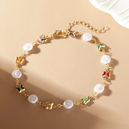 Daisy and Heart Beach Anklet - Image 6