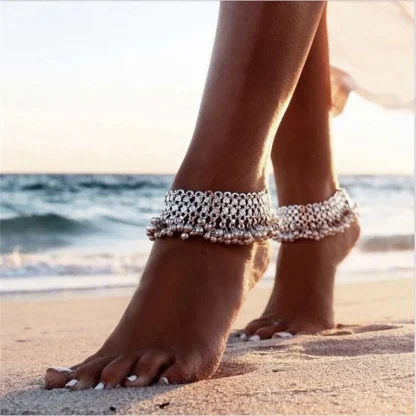 Stylish Beach Tassel Anklet - Image 2